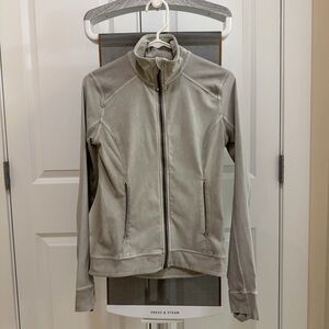 Lululemon Define Jacket Washed Gray Size 6 Full Zip Thumbholes